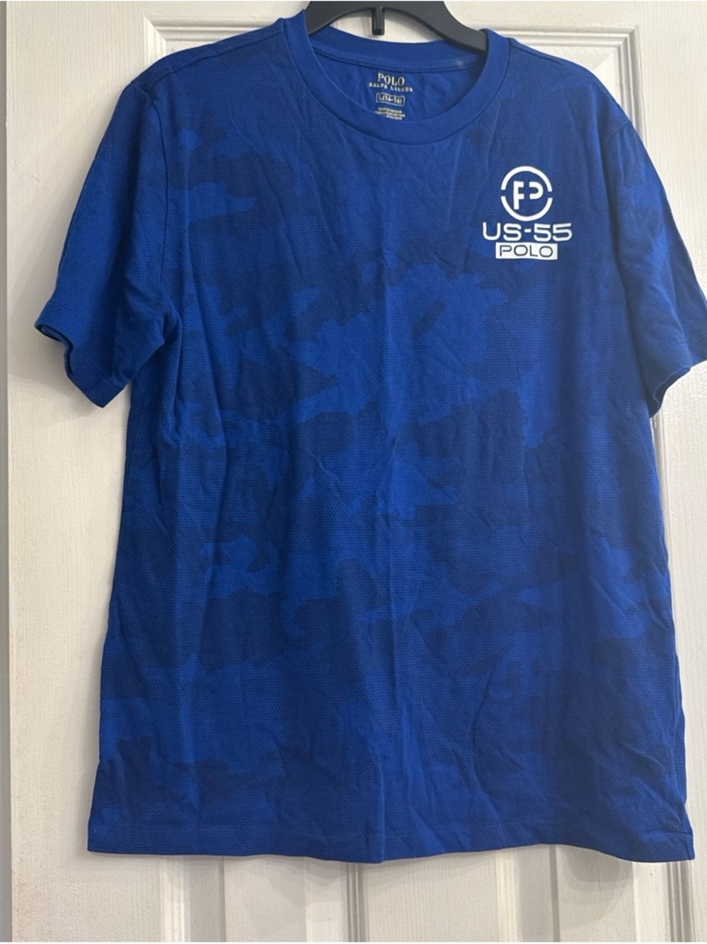 Polo by Ralph Lauren boys US-55 Blue Performance T‑Shirt size L